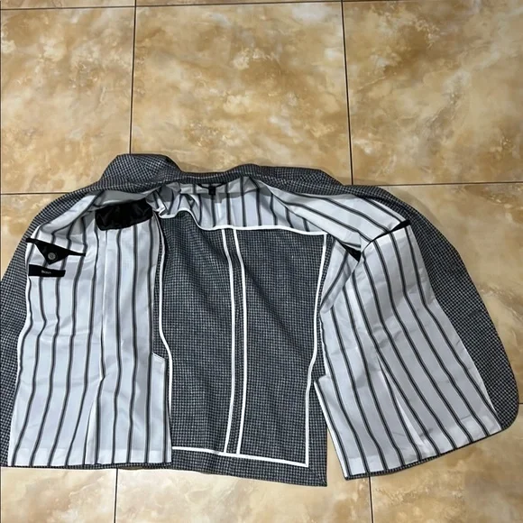 Hugo Boss Black and White Slim Fit Blazer